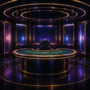 Abstract unbranded live casino studio